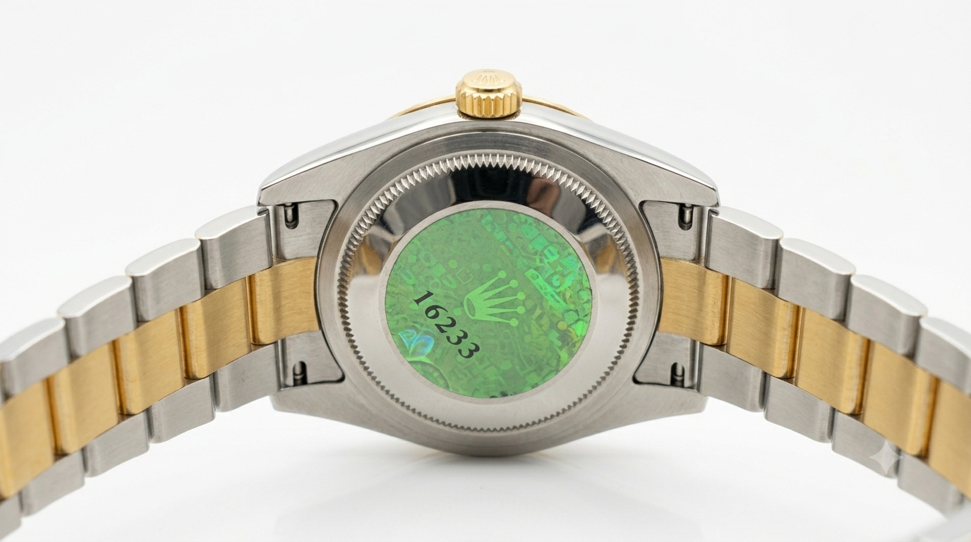 Classic Rolex Datejust-Inspired Luxury Watch – Two-Tone Gold & Silver (Black Dial) - Image 2
